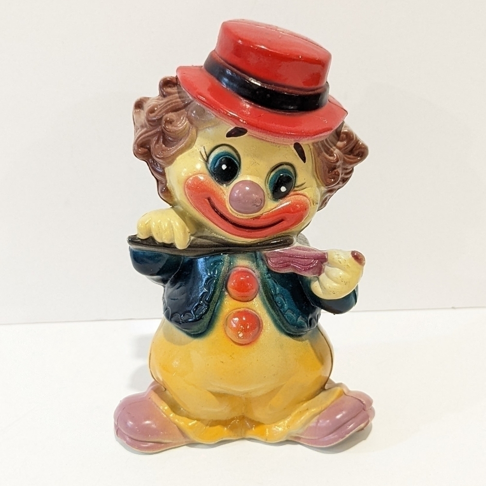 VINTAGE clown bank 7”